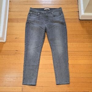 7 For All Mankind Josefina Luxe Vintage Skinny Boyfriend Jeans, Gray, EUC, Sz 28